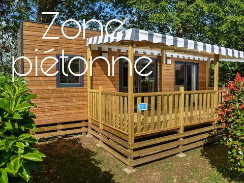 Mobilhome 4 personnes - Camelot Premium 32m² - 2 chambres - Grande terrasse couverte/ Zone piétonne
