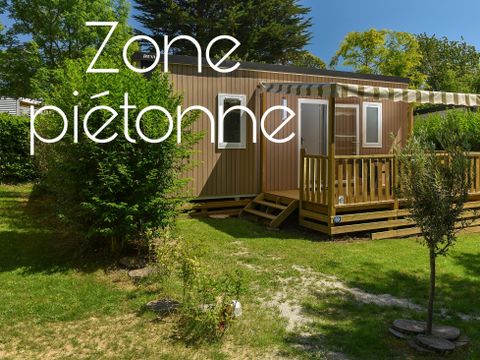 MOBILHOME 4 personnes - Mobil-home Caélia Standard 27m² (2 chambres) + terrasse couverte / Zone piétonne 4 pers
