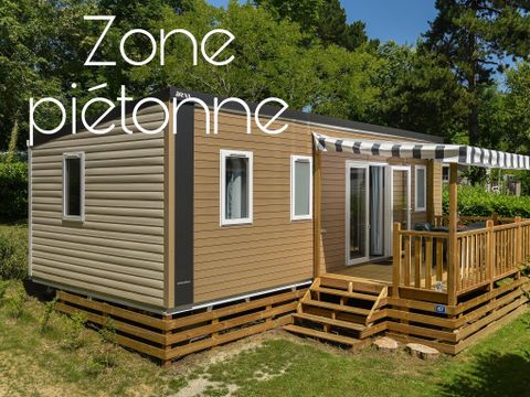 Mobilhome 4/6 personnes - Caélia Confort 31m² - 3 chambres - Terrasse couverte / Zone piétonne