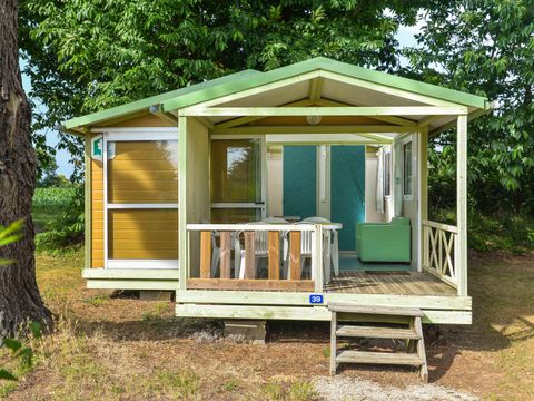 Chalet 5 personnes - Chalet Standard 25m² (2 chambres ) + terrasse couverte 5 pers( 2 adultes max)