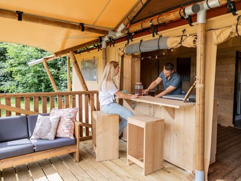 TENTE TOILE ET BOIS 5 personnes - Tente safari Loubine