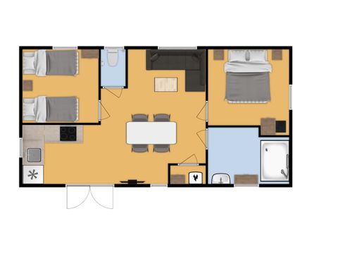 MOBILHOME 4 personnes - Dauphin