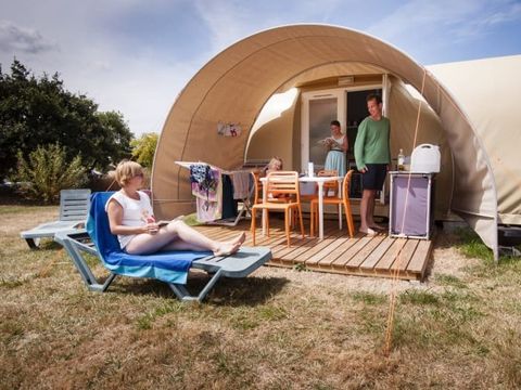 BUNGALOW TOILÉ 4 personnes - Bungalow tente Crevette BUNGALOW TOILÉ 4 personnes - Bungalow tente Crevette