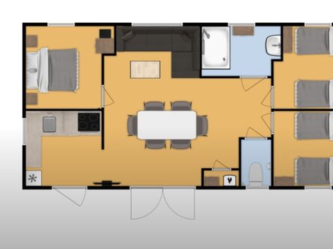 MOBILHOME 6 personnes - Baleine MOBILHOME 6 personnes - Baleine