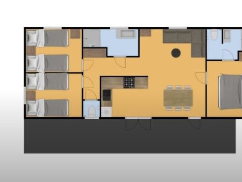 MOBILHOME 6 personnes - Tortue MOBILHOME 6 personnes - Tortue