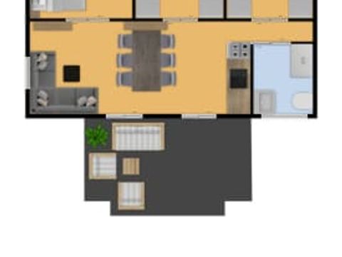 TENTE TOILE ET BOIS 6 personnes - Flétan TENTE TOILE ET BOIS 6 personnes - Flétan