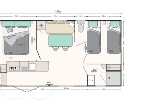 Mobilhome 5 personnes - Super Mercure Riviera