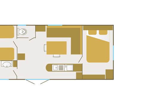 Mobilhome 5 personnes - Paradis Home