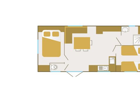 Mobilhome 4 personnes - Oakley