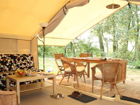 Tente en toile et en bois 5 personnes - Safaritent sans sanitaires