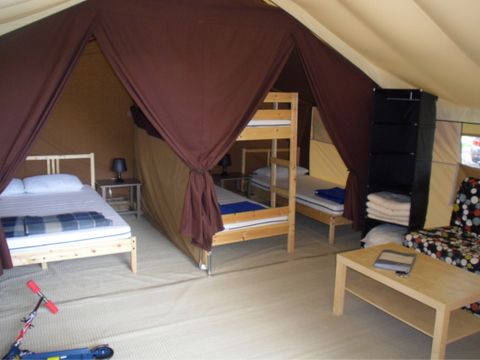 Tente en toile et en bois 5 personnes - Safaritent sans sanitaires