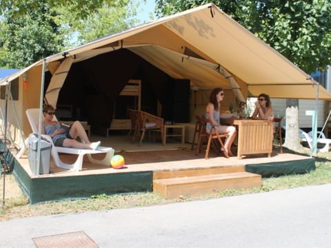 Tente en toile et en bois 5 personnes - Safaritent sans sanitaires