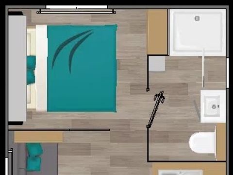 MOBILHOME 2 personnes - Mobil-home Premium Studio 1 chambre