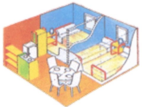 CHALET 4 personnes - TOILE sans sanitaires