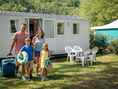 MOBILHOME 4 personnes - MH2 20 m² pas de terrasse - (lits: 1gd + 2 pts superposés)