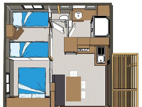 CHALET 5 personnes - ANIS grand luxe