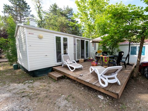 MOBILHOME 4 personnes - Mobil-home Standard Cocoon 28m² - 2 chambres + Terrasse avec parasol - 4 pers