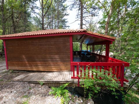 Chalet 2 personnes - Chalet pour personnes à mobilité réduite "l'O douce" 34m² - 1 chambre + terrasse couverte - 2/4 pers