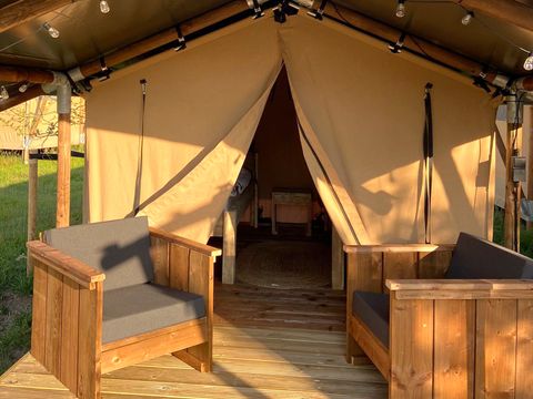 TENTE TOILE ET BOIS 2 personnes - Lodge Insolite Bivouac (sans sanitaires, sans cuisine) (1ch- 1/2pers) 1/2 pers