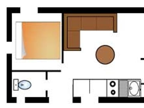 Mobilhome 4 personnes - 2 chambres - 5 pers