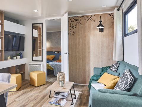 MOBILHOME 6 personnes - Crecy : KING - 3 Chambres - 2 SDB - 1 TV - AVEC CLIMATISEUR - DRAPS ET SERVIETTES INCLUS 1/6 pers