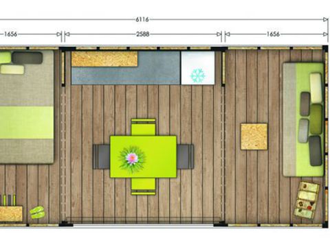 Tente en toile et en bois 4 personnes - MAORI