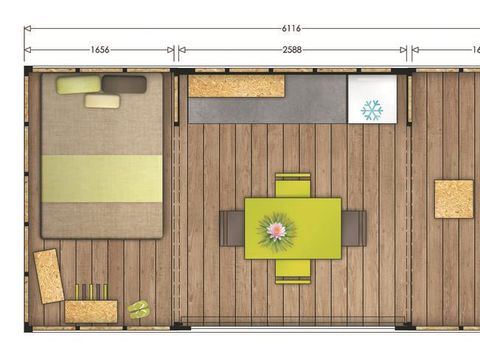 TENTE TOILE ET BOIS 4 personnes - MAORI