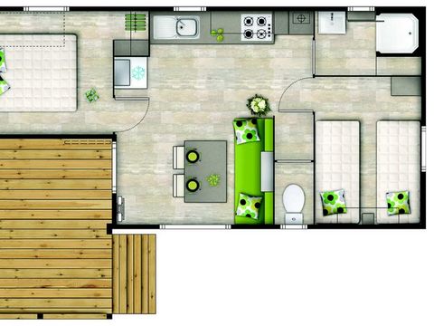 Mobilhome 6 personnes - Mobil home - 3 chambres
