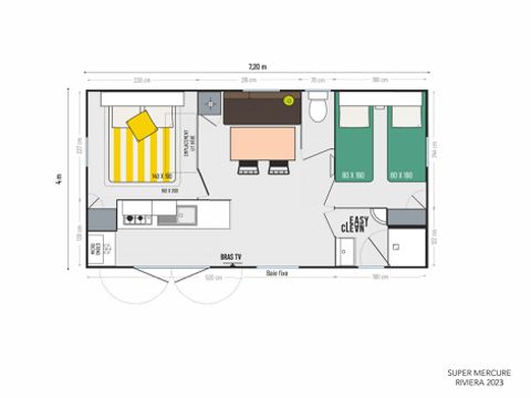 MOBILHOME 5 personnes -  5 personnes