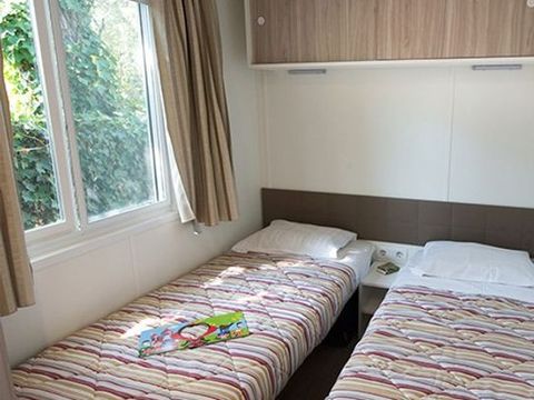 MOBILHOME 6 personnes - Comfort | 3 Ch. | 6 Pers. | Terrasse surélevée | 2 SDB | Clim.