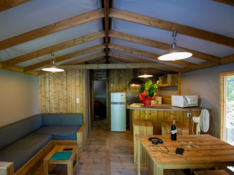 Tente en toile et en bois 4 personnes - EcoLodge 4 PL