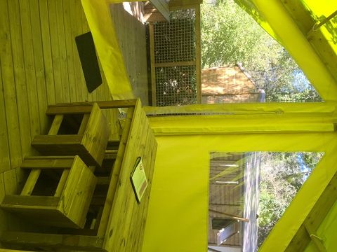 Tente en toile et en bois 5 personnes - Ecolodge Junior