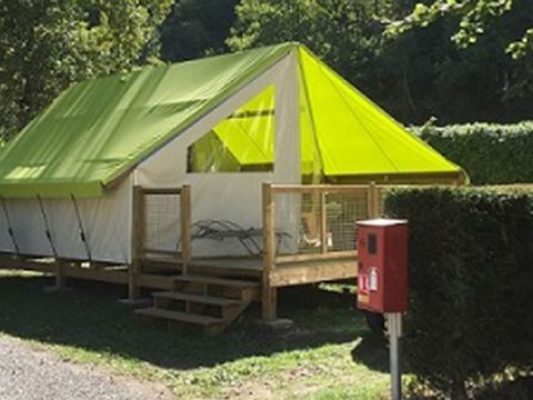 Tente en toile et en bois 5 personnes - Ecolodge Junior