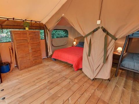 Tente en toile et en bois 4 personnes - VICTORIA sans sanitaires