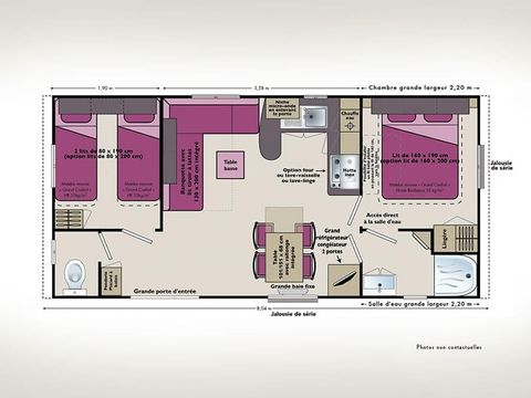MOBILHOME 4 personnes - Confort