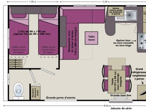 MOBILHOME 4 personnes - Vacances