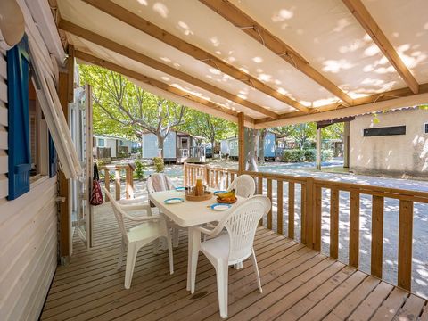 MOBILHOME 4 personnes - Mobil-home | Comfort | 2 Ch. | 4 Pers. | Terrasse surélevée | Clim.
