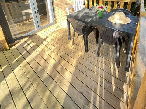 MOBILHOME 4 personnes - PREMIUM - 2 chambres - TV - avec terrasse couverte - lave vaisselle 1/4 pers