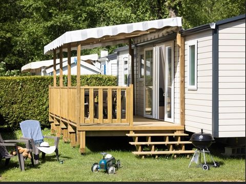 MOBILHOME 6 personnes - PREMIUM - 3 chambres - TV - avec terrasse couverte - lave vaisselle