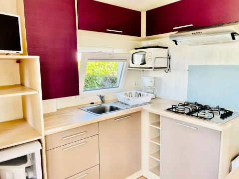 MOBILHOME 4 personnes - Mobil-home Méditerranée 3 Pièces 4 Personnes + TV