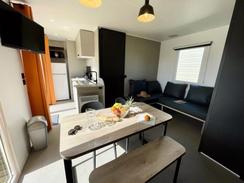 MOBILHOME 6 personnes - Mobil-home Privilège 4 Pièces 6 Personnes + TV