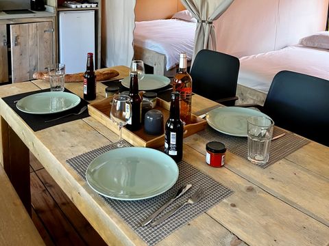 TENTE TOILE ET BOIS 5 personnes - Tente Safari