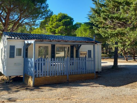 MOBILHOME 4 personnes - BLEUET - 2 chambres  avec terrasse couverte - 28m²