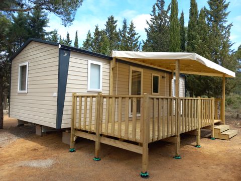 MOBILHOME 6 personnes - PREMIUM - 3 chambres avec climatisation, TV, lave-vaisselle - 34m²