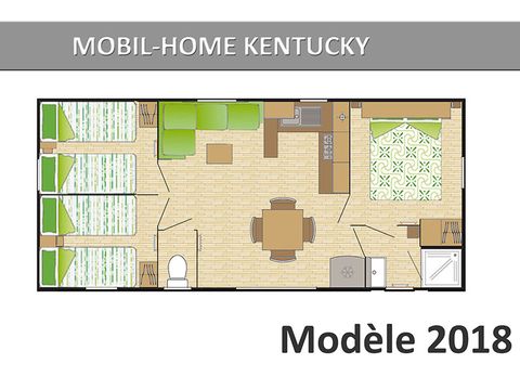 MOBILHOME 6 personnes - Loft premium 33/34m² - Climatisation - TV