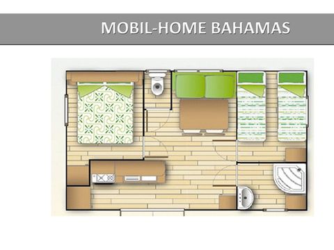 MOBILHOME 4 personnes - Loggia classic 25m2