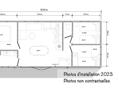MOBILHOME 6 personnes - Loft Premium 36m² Clim TV
