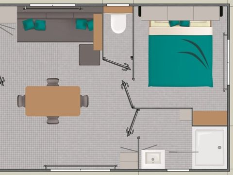 MOBILHOME 4 personnes - Confort - 2 chambres