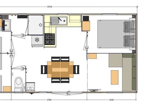 MOBILHOME 6 personnes - Confort XL - 3 chambres