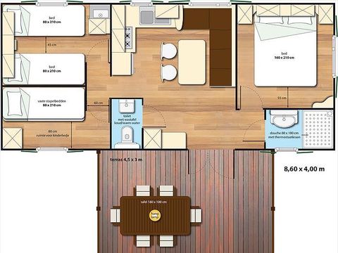 Mobilhome 6 personnes - Aspen